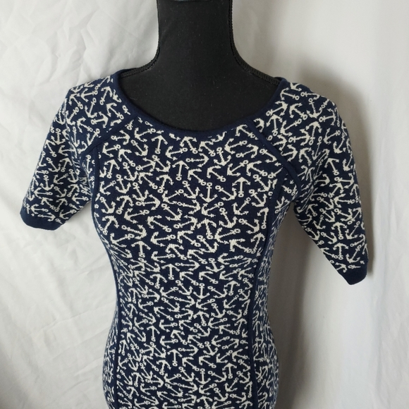Juicy Couture Anchors Away Wool Bodeycon Dress Size Small - Picture 4 of 11